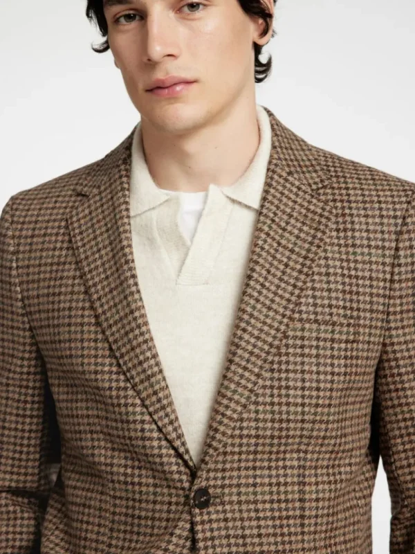 Jakkesæt & Blazers>SELECTED SLIM FIT BLAZER Brown