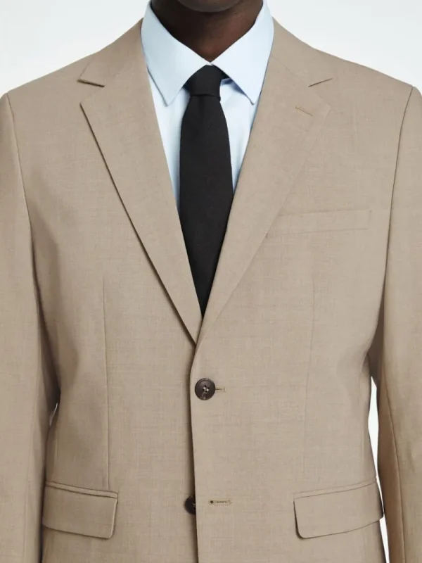 Jakkesæt & Blazers>SELECTED SLIM FIT BLAZER Beige