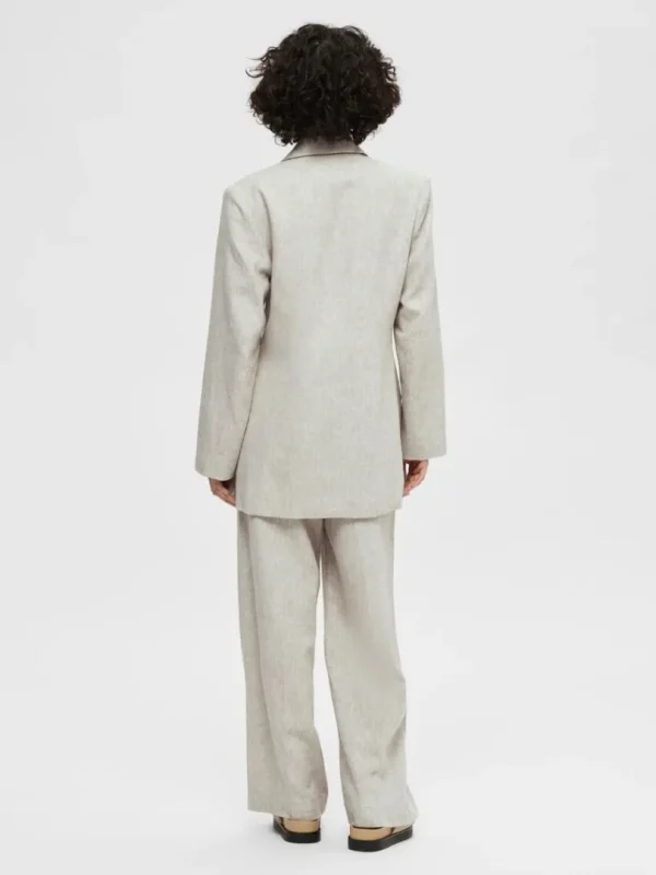 Jakkesæt & Blazers>SELECTED SLIM FIT BLAZER Beige
