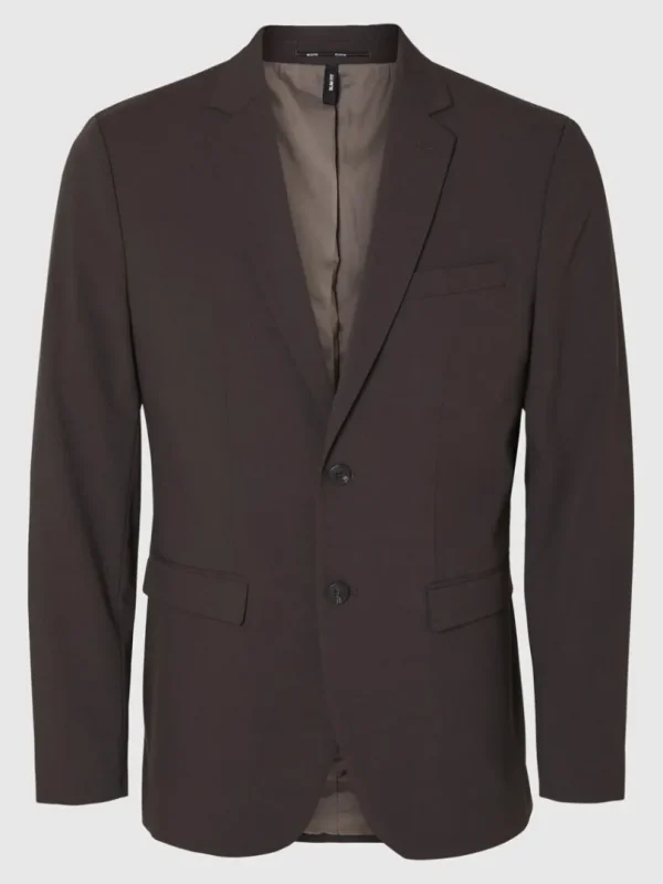 Jakkesæt & Blazers>SELECTED SLIM FIT BLAZER Brown