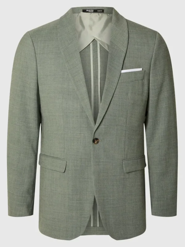 Jakkesæt & Blazers>SELECTED SLIM FIT BLAZER Green