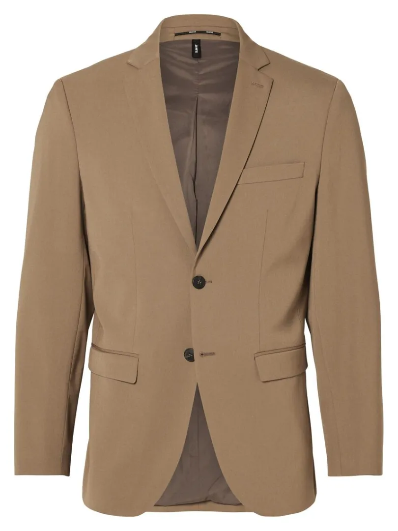 slim_fit_blazer_4-22.webp Jakkesæt & Blazers>SELECTED SLIM FIT BLAZER Brown