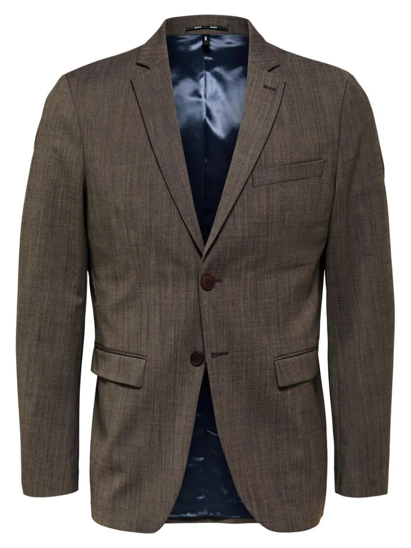 slim_fit_blazer_4-25.webp Jakkesæt & Blazers>SELECTED SLIM FIT BLAZER Brown