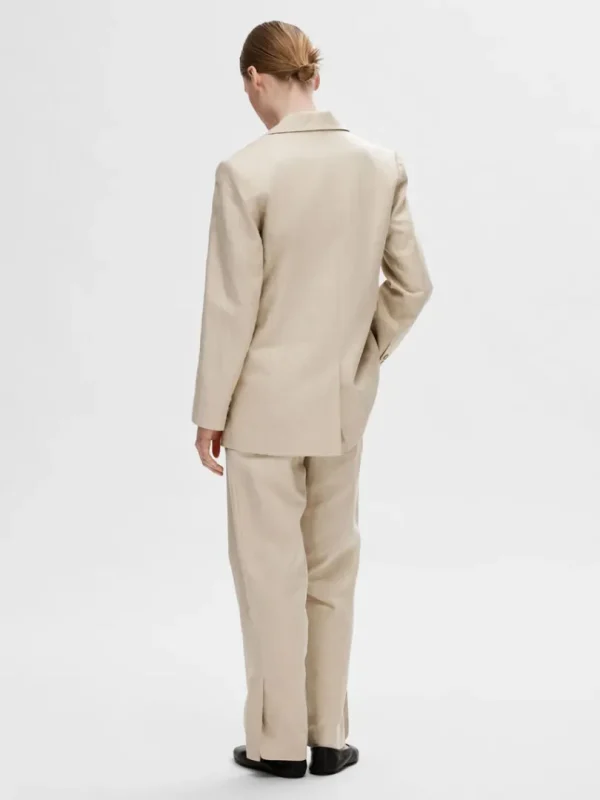 Jakkesæt & Blazers>SELECTED SLIM FIT BLAZER Beige
