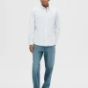 Skjorter>SELECTED SLIM FIT BOMULD SKJORTE Blue
