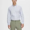 Skjorter>SELECTED SLIM FIT BOMULD SKJORTE Blue