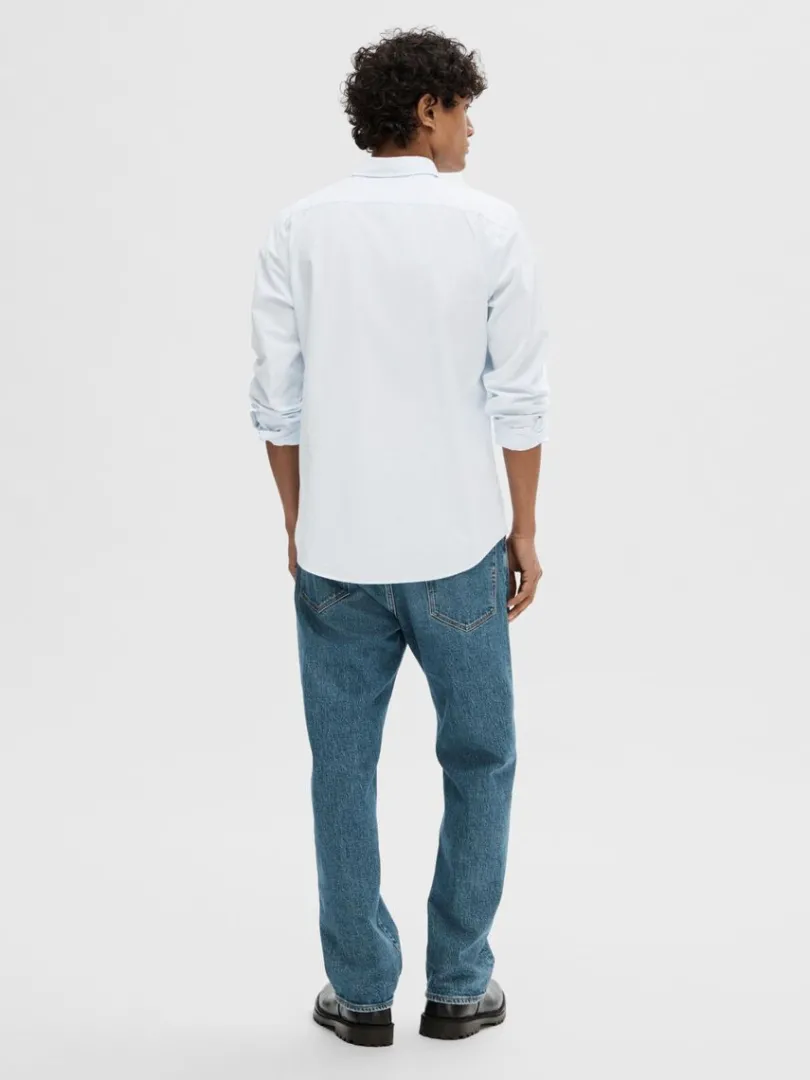 slim_fit_bomuld_skjorte_1.webp Skjorter>SELECTED SLIM FIT BOMULD SKJORTE Blue