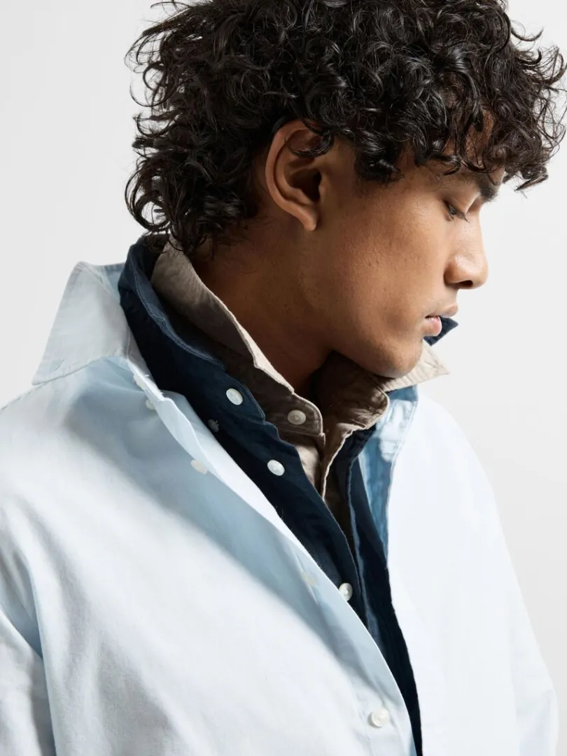 slim_fit_bomuld_skjorte_3.webp Skjorter>SELECTED SLIM FIT BOMULD SKJORTE Blue