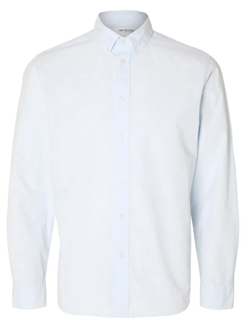 slim_fit_bomuld_skjorte_4.webp Skjorter>SELECTED SLIM FIT BOMULD SKJORTE Blue
