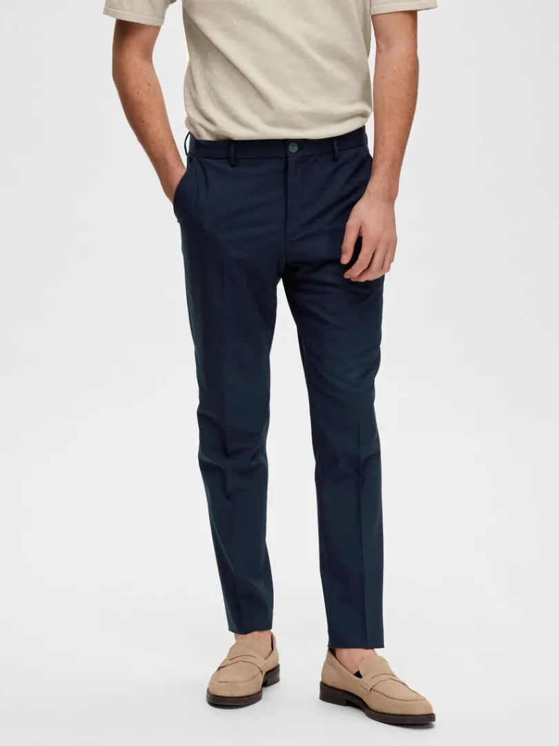 slim_fit_bukser_0-15.webp Bukser | Jakkesæt & Blazers>SELECTED 175 SLIM FIT BUKSER Blue