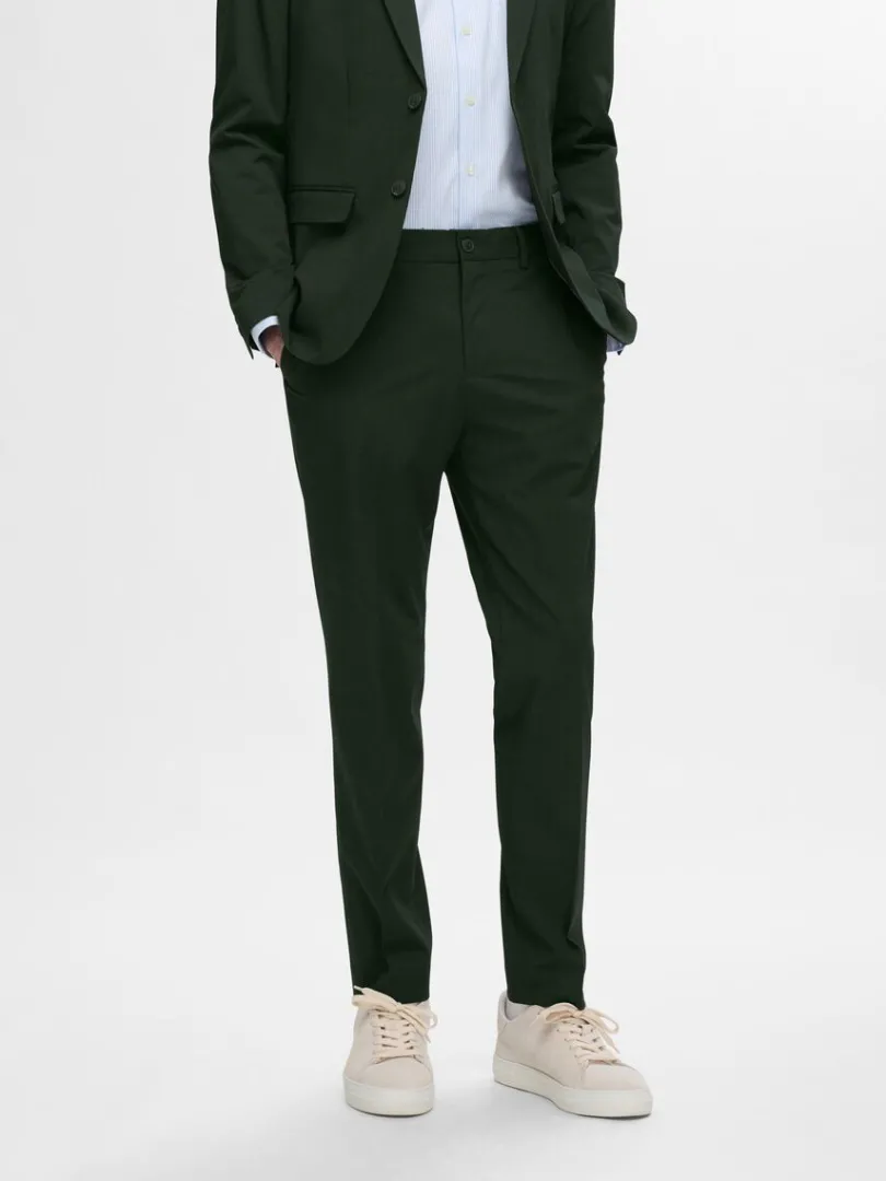 slim_fit_bukser_0.webp Bukser | Jakkesæt & Blazers>SELECTED 175 SLIM FIT BUKSER Green