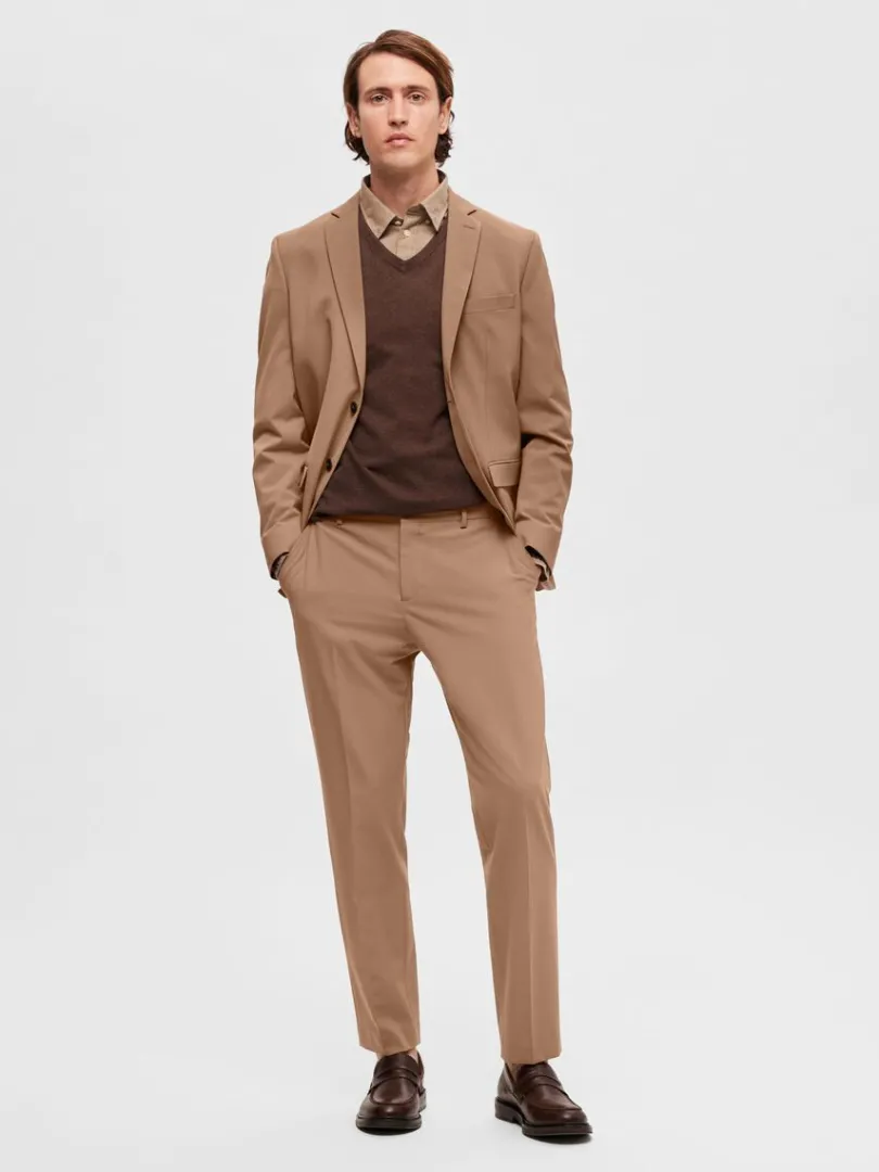 slim_fit_bukser_1-12.webp Bukser | Jakkesæt & Blazers>SELECTED 175 SLIM FIT BUKSER Brown