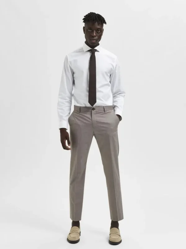 Bukser | Jakkesæt & Blazers>SELECTED SLIM FIT BUKSER Brown