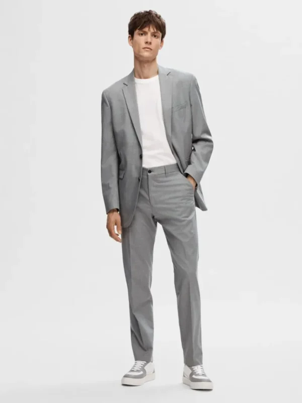 Bukser | Jakkesæt & Blazers>SELECTED SLIM FIT BUKSER Grey