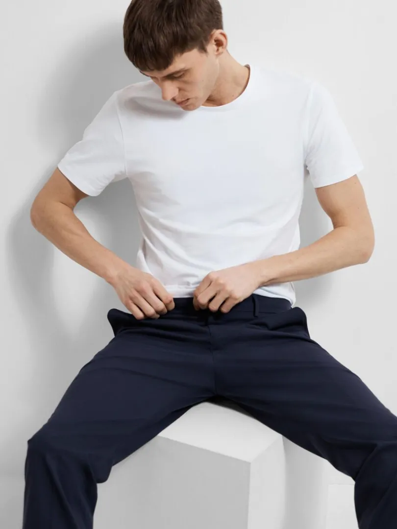 slim_fit_bukser_2-10.webp Bukser | Jakkesæt & Blazers>SELECTED SLIM FIT BUKSER Blue
