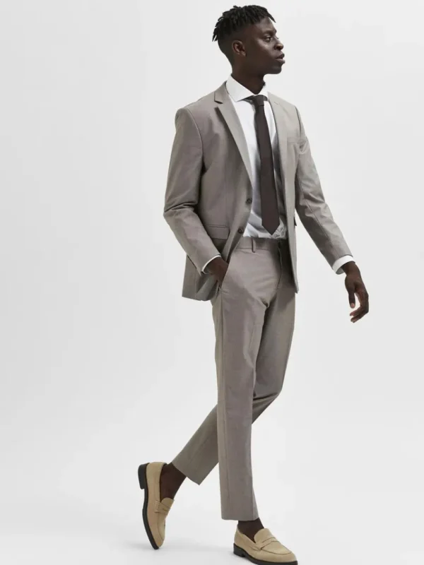 Bukser | Jakkesæt & Blazers>SELECTED SLIM FIT BUKSER Brown