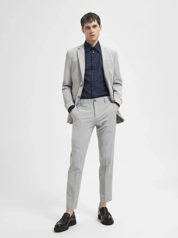 Bukser | Jakkesæt & Blazers>SELECTED 175 SLIM FIT BUKSER Grey