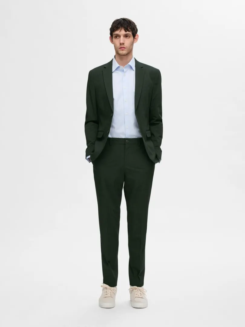slim_fit_bukser_2.webp Bukser | Jakkesæt & Blazers>SELECTED 175 SLIM FIT BUKSER Green