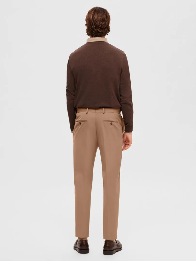 slim_fit_bukser_4-11.webp Bukser | Jakkesæt & Blazers>SELECTED 175 SLIM FIT BUKSER Brown