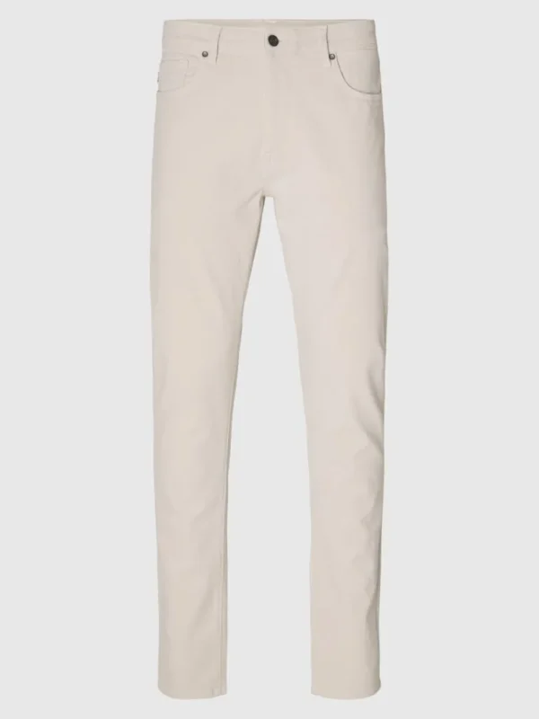 Jeans>SELECTED 175 SLIM FIT CREAM JEANS Beige