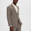 Jakkesæt & Blazers>SELECTED SLIM FIT ENKELTRADET BLAZER Brown