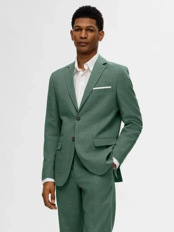 Jakkesæt & Blazers>SELECTED SLIM FIT ENKELTRADET BLAZER Green