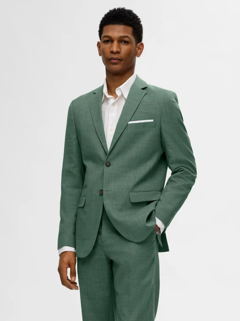 slim_fit_enkeltradet_blaz_0-4.webp Jakkesæt & Blazers>SELECTED SLIM FIT ENKELTRADET BLAZER Green