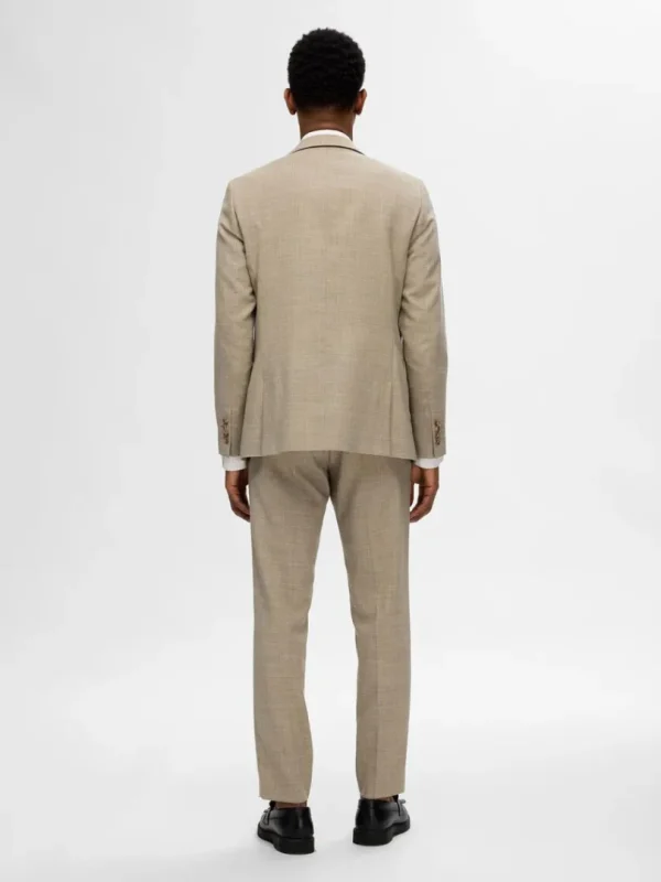 Jakkesæt & Blazers>SELECTED SLIM FIT ENKELTRADET BLAZER Beige