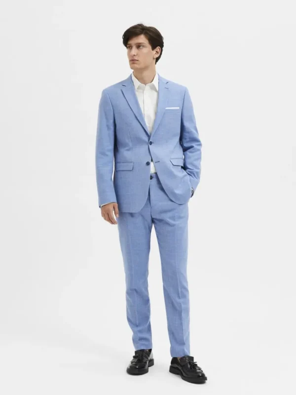 Jakkesæt & Blazers>SELECTED SLIM FIT ENKELTRADET BLAZER Blue