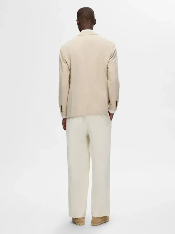 Jakkesæt & Blazers>SELECTED SLIM FIT ENKELTRADET BLAZER Beige
