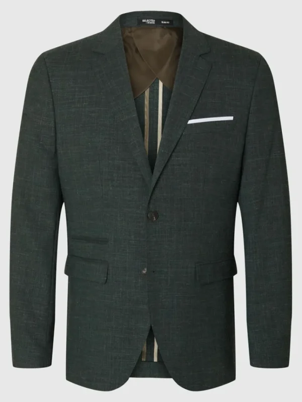 Jakkesæt & Blazers>SELECTED SLIM FIT ENKELTRADET BLAZER Green