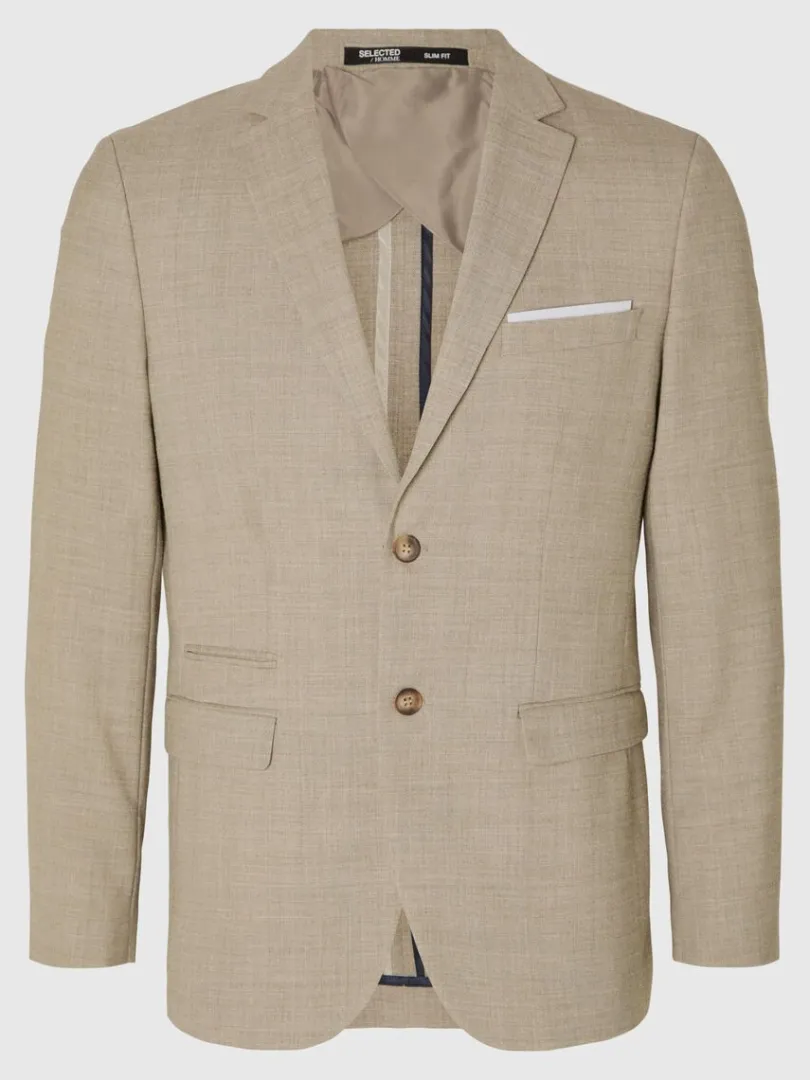 slim_fit_enkeltradet_blaz_4-4.webp Jakkesæt & Blazers>SELECTED SLIM FIT ENKELTRADET BLAZER Beige
