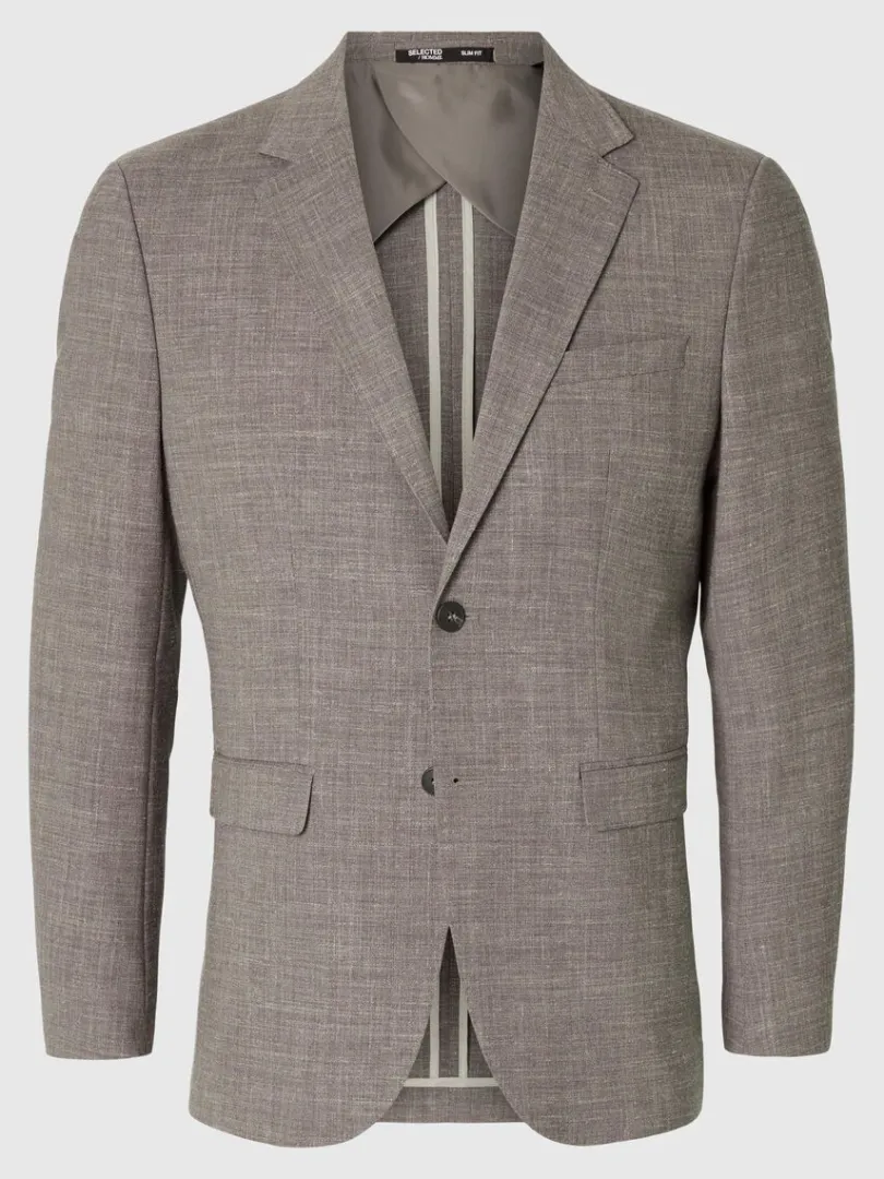 slim_fit_enkeltradet_blaz_4.webp Jakkesæt & Blazers>SELECTED SLIM FIT ENKELTRADET BLAZER Brown