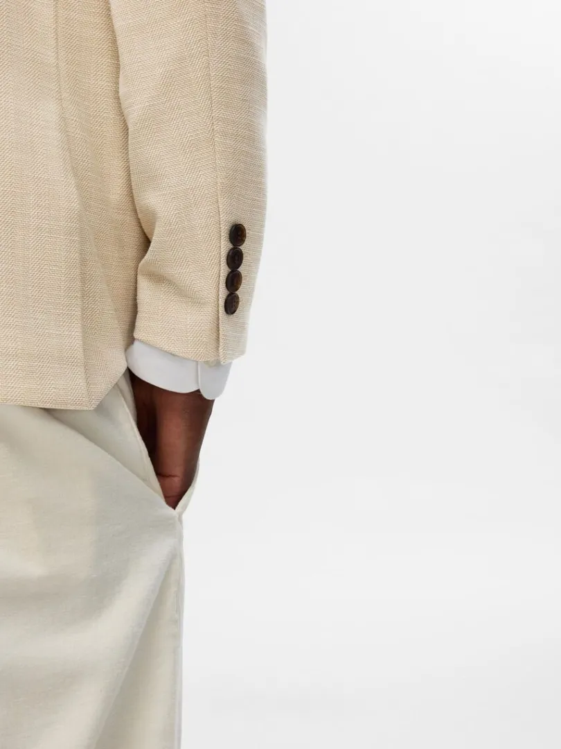 slim_fit_enkeltradet_blaz_5-2.webp Jakkesæt & Blazers>SELECTED SLIM FIT ENKELTRADET BLAZER Beige