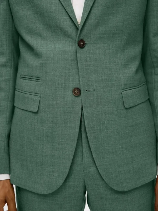 Jakkesæt & Blazers>SELECTED SLIM FIT ENKELTRADET BLAZER Green