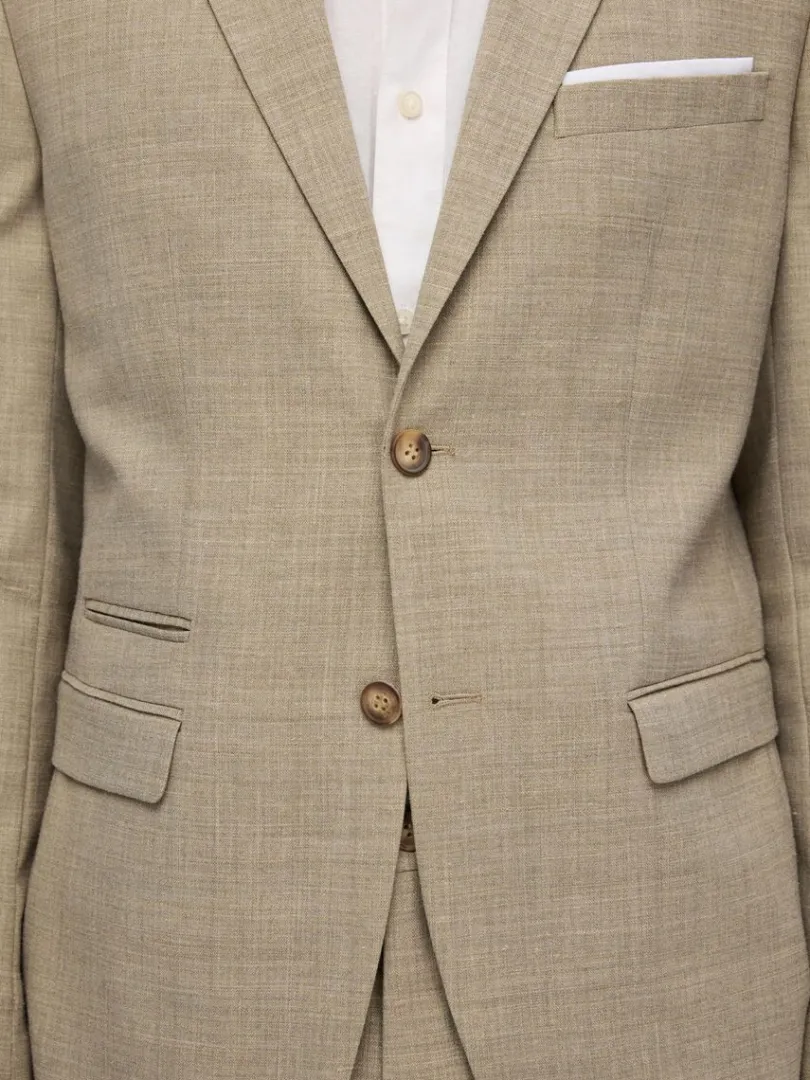 slim_fit_enkeltradet_blaz_5-4.webp Jakkesæt & Blazers>SELECTED SLIM FIT ENKELTRADET BLAZER Beige