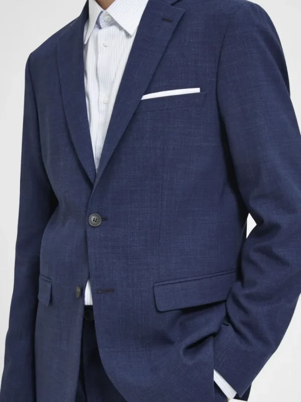 Jakkesæt & Blazers>SELECTED SLIM FIT ENKELTRADET BLAZER Blue