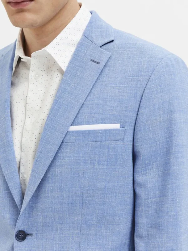 Jakkesæt & Blazers>SELECTED SLIM FIT ENKELTRADET BLAZER Blue