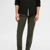 Bukser>SELECTED 175 SLIM FIT FLEX CHINOS Green