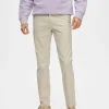 Bukser>SELECTED 175 SLIM FIT FLEX CHINOS Beige
