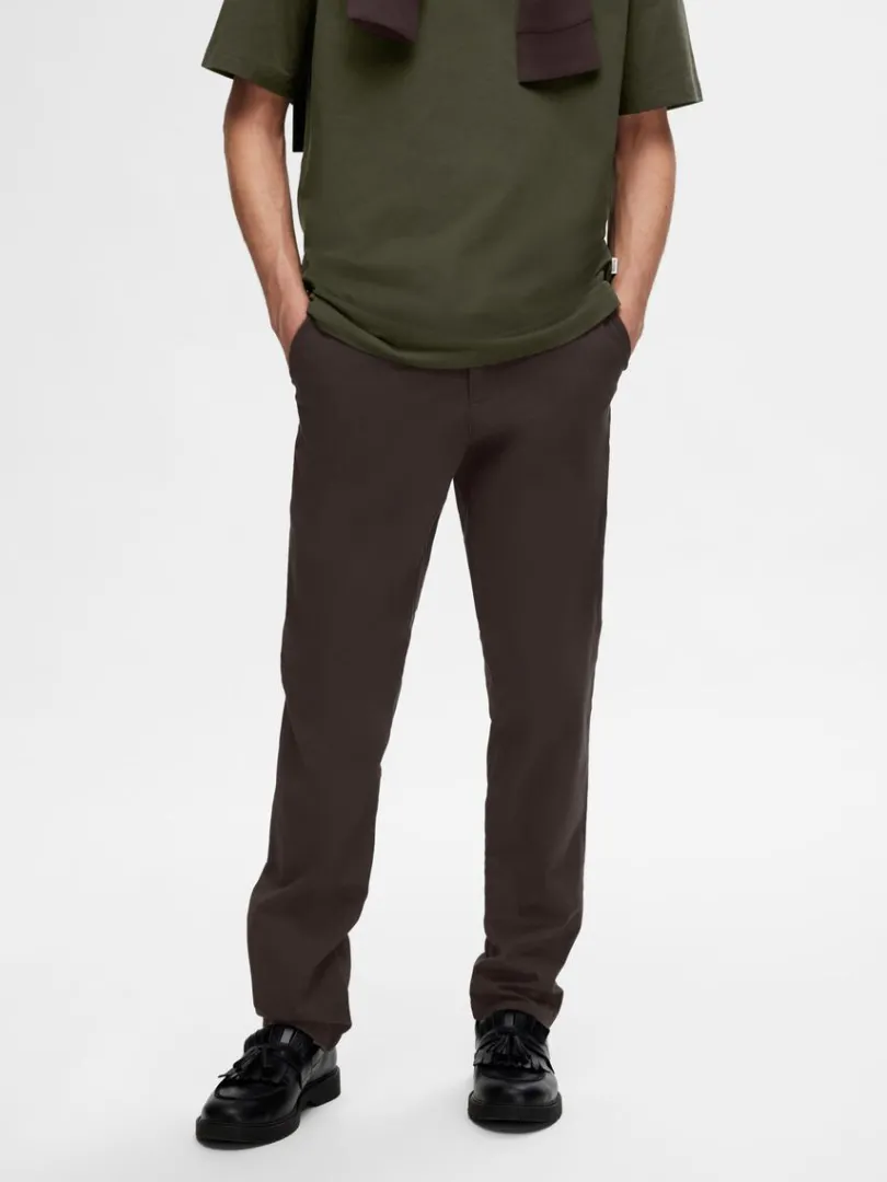 slim_fit_flex_chinos_0.webp Bukser>SELECTED 175 SLIM FIT FLEX CHINOS Brown