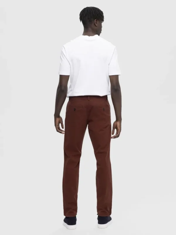 Bukser>SELECTED 175 SLIM FIT FLEX CHINOS Brown