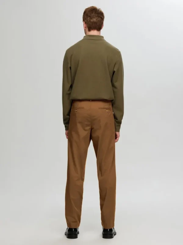 Bukser>SELECTED 175 SLIM FIT FLEX CHINOS Brown