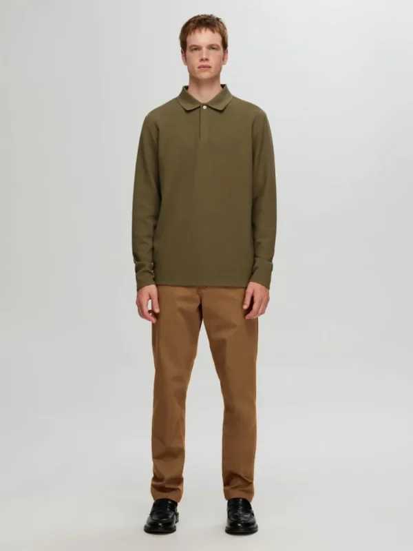 Bukser>SELECTED 175 SLIM FIT FLEX CHINOS Brown