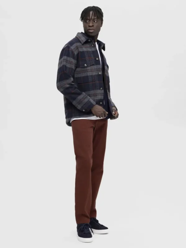 Bukser>SELECTED 175 SLIM FIT FLEX CHINOS Brown