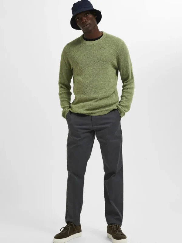 Bukser>SELECTED 175 SLIM FIT FLEX CHINOS Grey