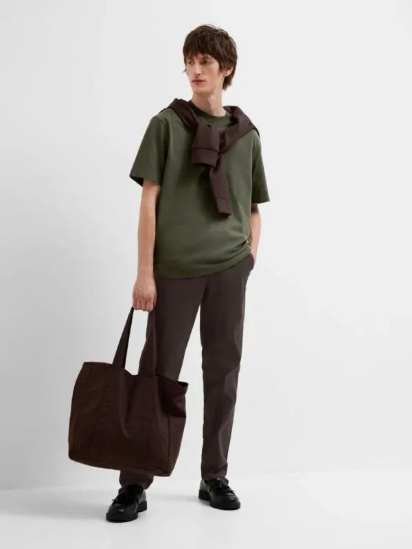 Bukser>SELECTED 175 SLIM FIT FLEX CHINOS Brown