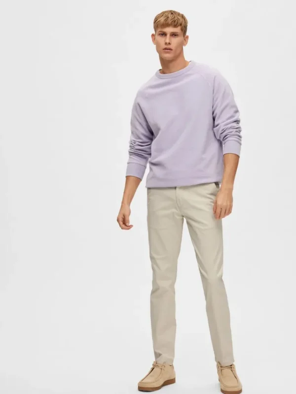 Bukser>SELECTED 175 SLIM FIT FLEX CHINOS Beige