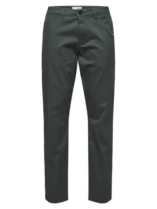 Bukser>SELECTED 175 SLIM FIT FLEX CHINOS Grey