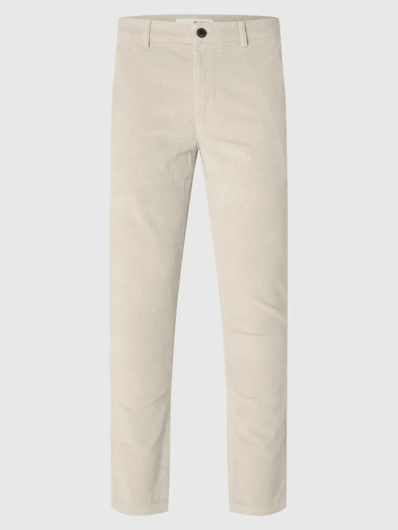 slim_fit_fljlsbukser_4.webp Bukser>SELECTED 175 SLIM FIT FLØJLSBUKSER Beige
